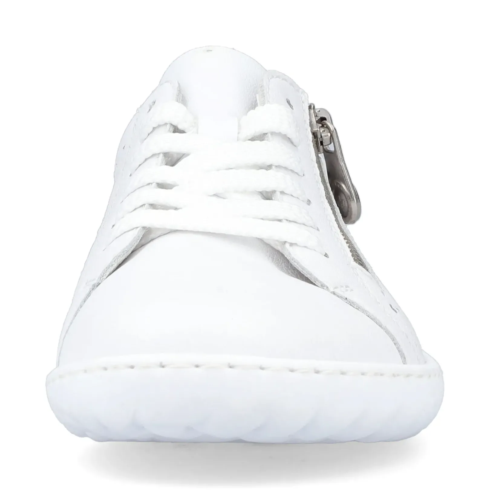 Sale Rieker Sznurowane Buty Damskie W Kolorze Perlowo-Bialym