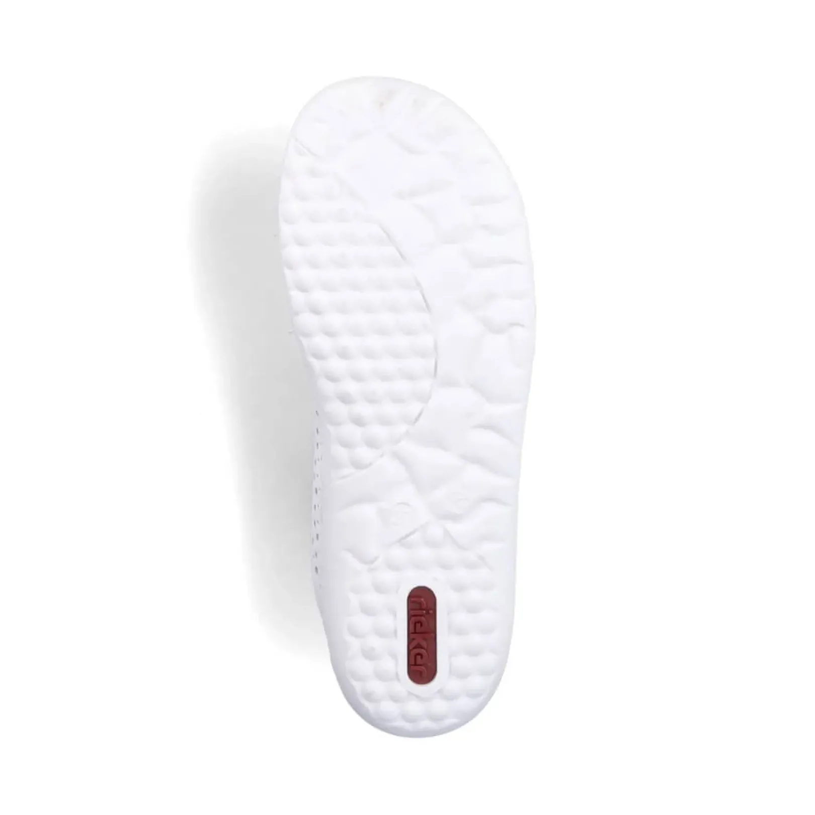 Sale Rieker Sznurowane Buty Damskie W Kolorze Perlowo-Bialym