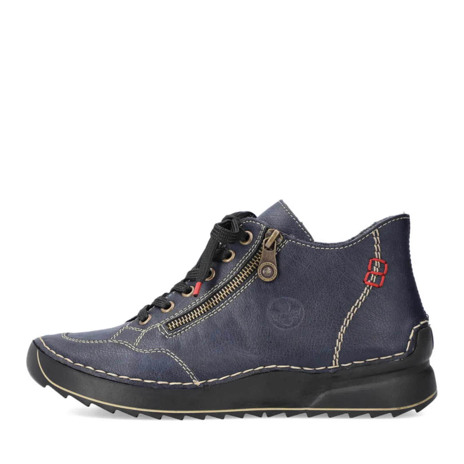 Sale Rieker Sznurowane Buty Damskie W Kolorze Lupkowoniebieskim