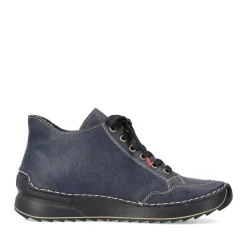 Sale Rieker Sznurowane Buty Damskie W Kolorze Lupkowoniebieskim