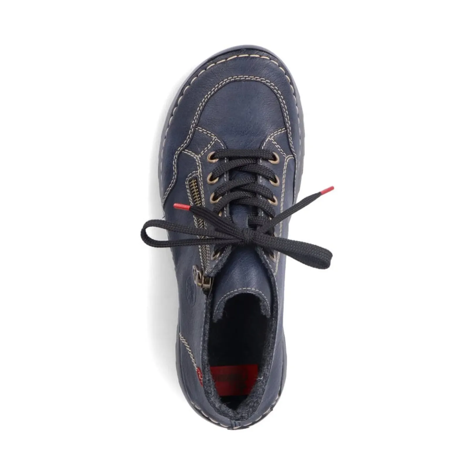 Sale Rieker Sznurowane Buty Damskie W Kolorze Lupkowoniebieskim