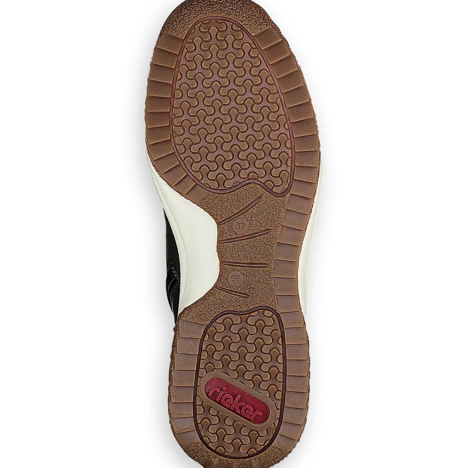 Best Rieker Sznurowane Buty Damskie W Kolorze Zielonego Mchu