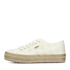 Hot Rieker Sznurowane Buty Damskie W Kolorze Labedzim Bialym