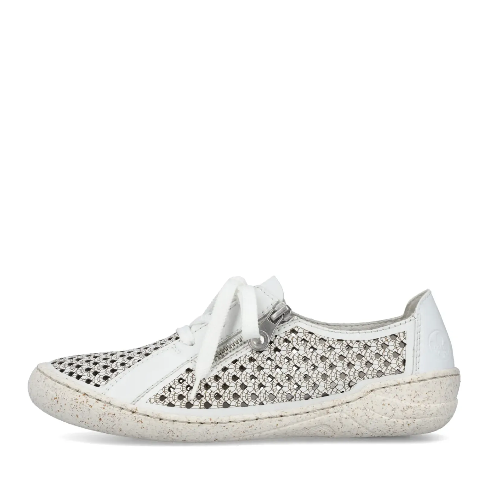 Online Rieker Sznurowane Buty Damskie W Kolorze Czystej Bieli