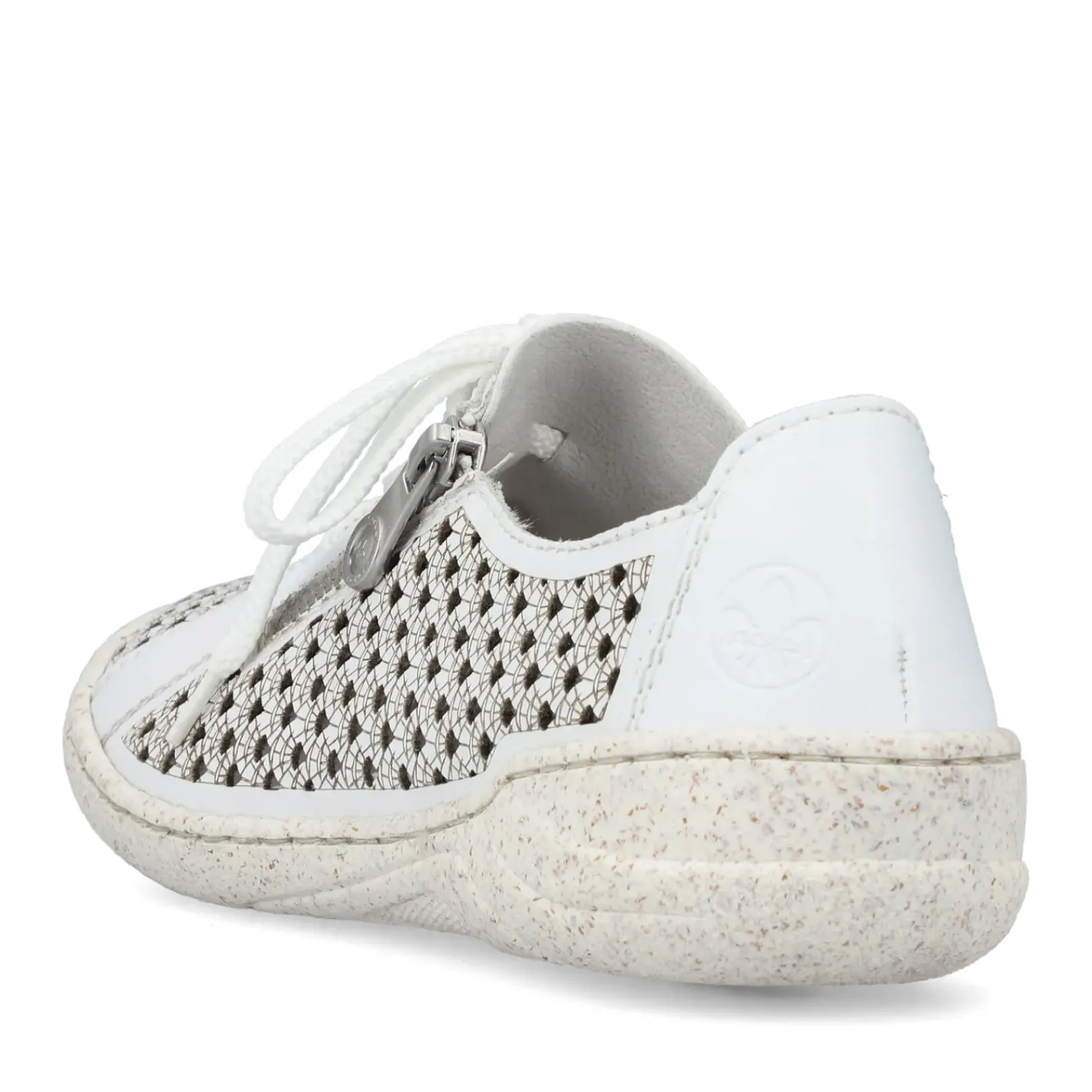 Online Rieker Sznurowane Buty Damskie W Kolorze Czystej Bieli