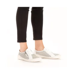 Online Rieker Sznurowane Buty Damskie W Kolorze Czystej Bieli