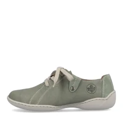 Clearance Rieker Sznurowane Buty Damskie W Kolorze Zielono-Szarym