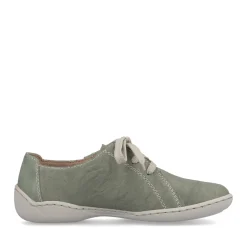 Clearance Rieker Sznurowane Buty Damskie W Kolorze Zielono-Szarym