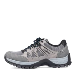 Best Rieker Sznurowane Buty Damskie W Kolorze Stalowoszarym