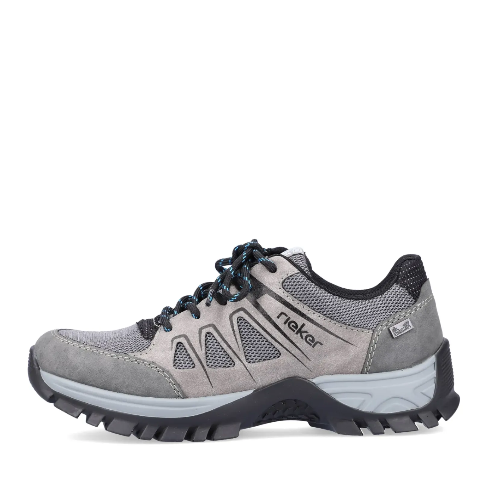 Best Rieker Sznurowane Buty Damskie W Kolorze Stalowoszarym