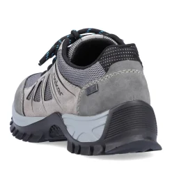 Best Rieker Sznurowane Buty Damskie W Kolorze Stalowoszarym