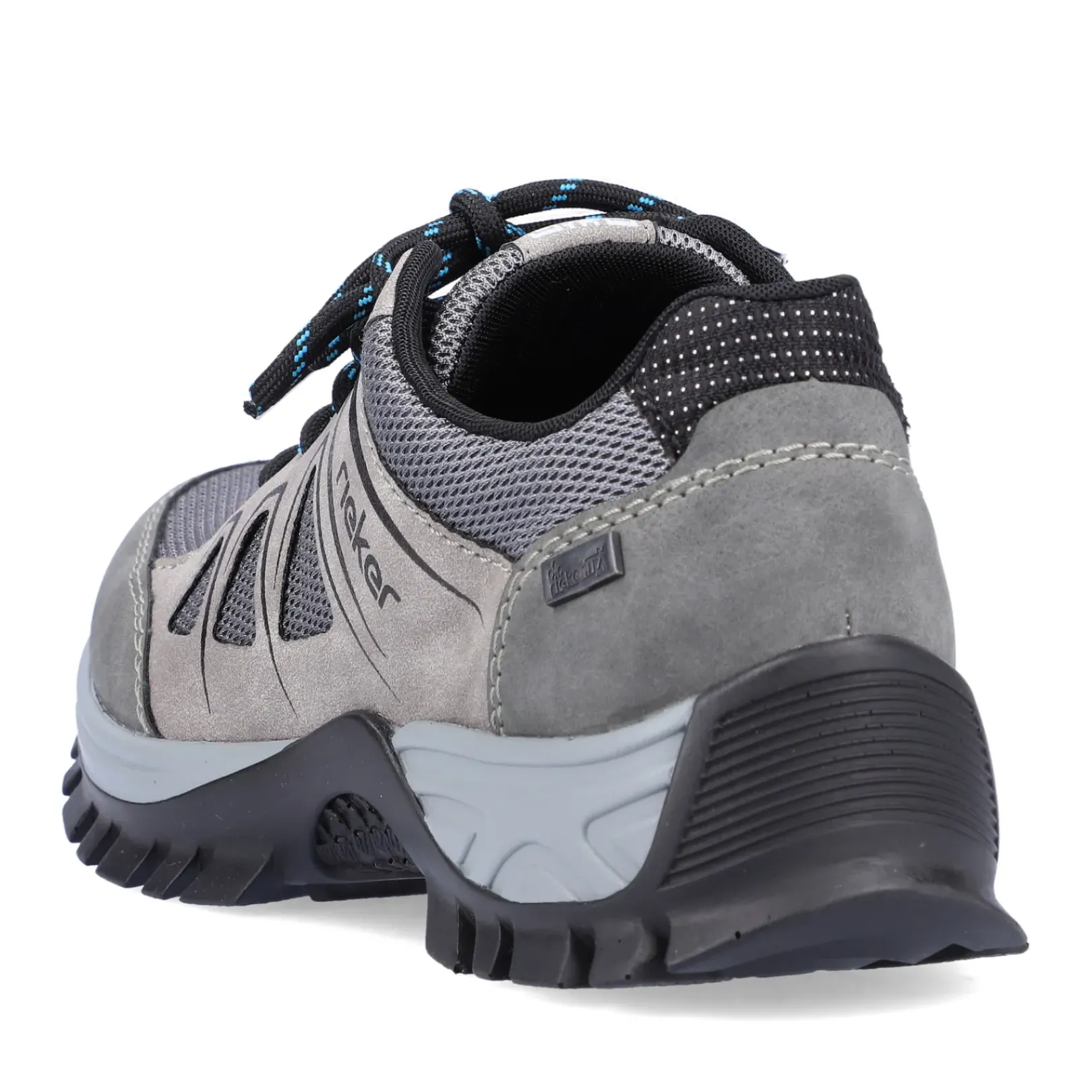 Best Rieker Sznurowane Buty Damskie W Kolorze Stalowoszarym