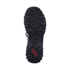 Best Rieker Sznurowane Buty Damskie W Kolorze Stalowoszarym