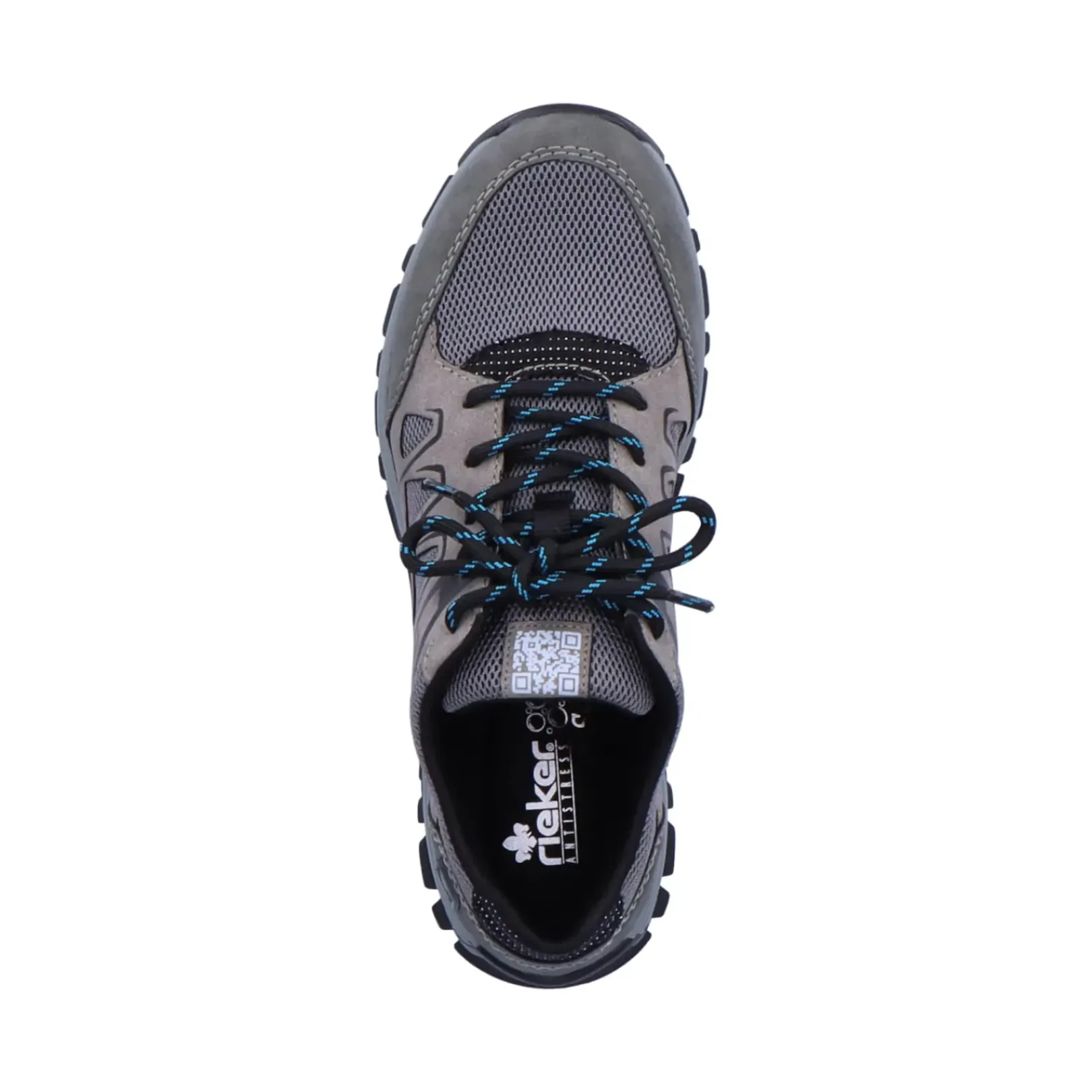 Best Rieker Sznurowane Buty Damskie W Kolorze Stalowoszarym
