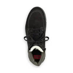 Fashion Rieker Sznurowane Buty Meskie W Kolorze Glebokiej Czerni