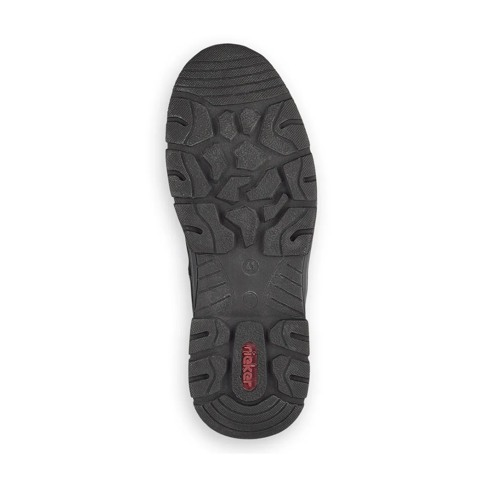 Fashion Rieker Sznurowane Buty Meskie W Kolorze Glebokiej Czerni
