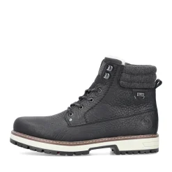 Clearance Rieker Sznurowane Buty Meskie W Kolorze Glebokiej Czerni