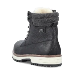 Clearance Rieker Sznurowane Buty Meskie W Kolorze Glebokiej Czerni
