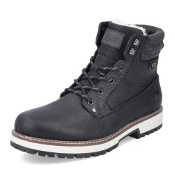 Clearance Rieker Sznurowane Buty Meskie W Kolorze Glebokiej Czerni