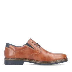 Clearance Rieker Sznurowane Buty Meskie W Kolorze Miedzianym