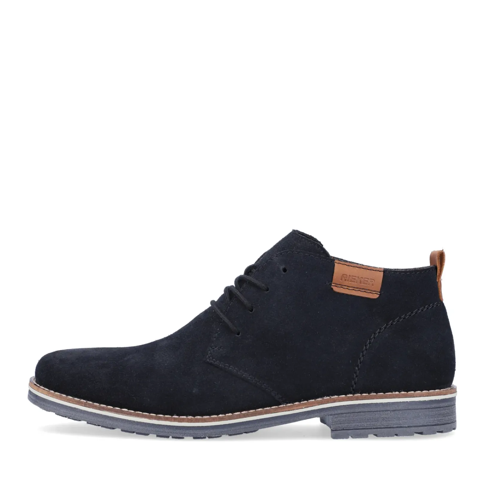 New Rieker Sznurowane Buty Meskie W Kolorze Granatowym