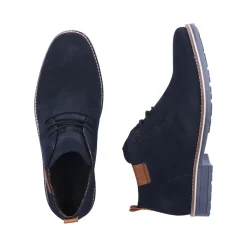 New Rieker Sznurowane Buty Meskie W Kolorze Granatowym