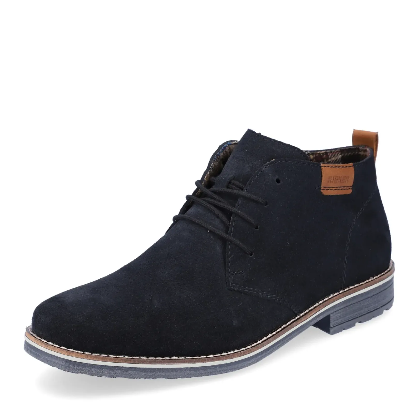 New Rieker Sznurowane Buty Meskie W Kolorze Granatowym