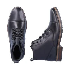 Online Rieker Sznurowane Buty Meskie W Kolorze Grafitowo-Czarnym