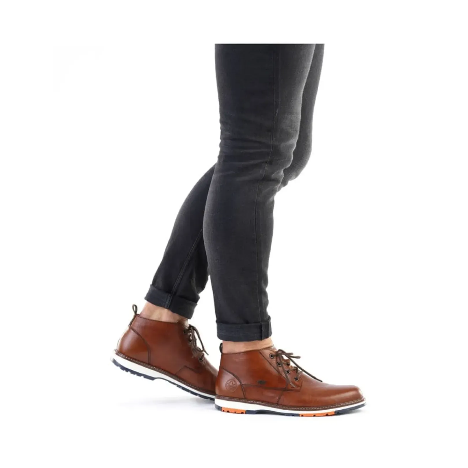 Online Rieker Sznurowane Buty Meskie W Kolorze Karmelowo-Brazowym