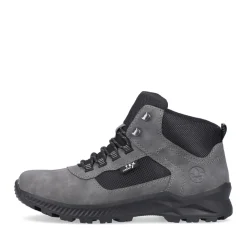 Fashion Rieker Sznurowane Buty Meskie W Kolorze Granitowo-Szarym
