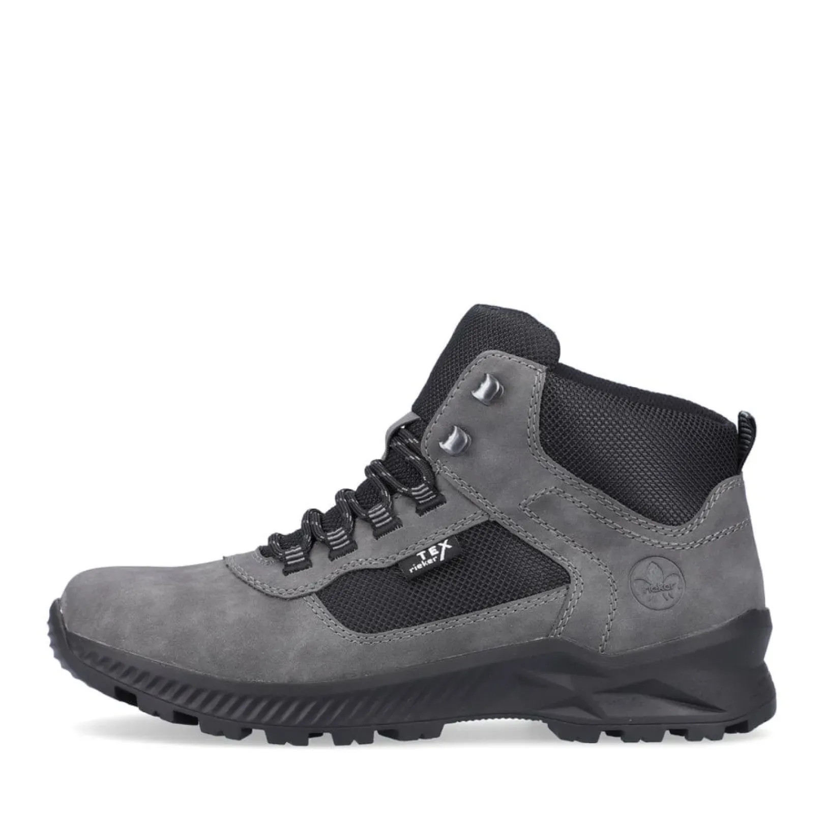 Fashion Rieker Sznurowane Buty Meskie W Kolorze Granitowo-Szarym
