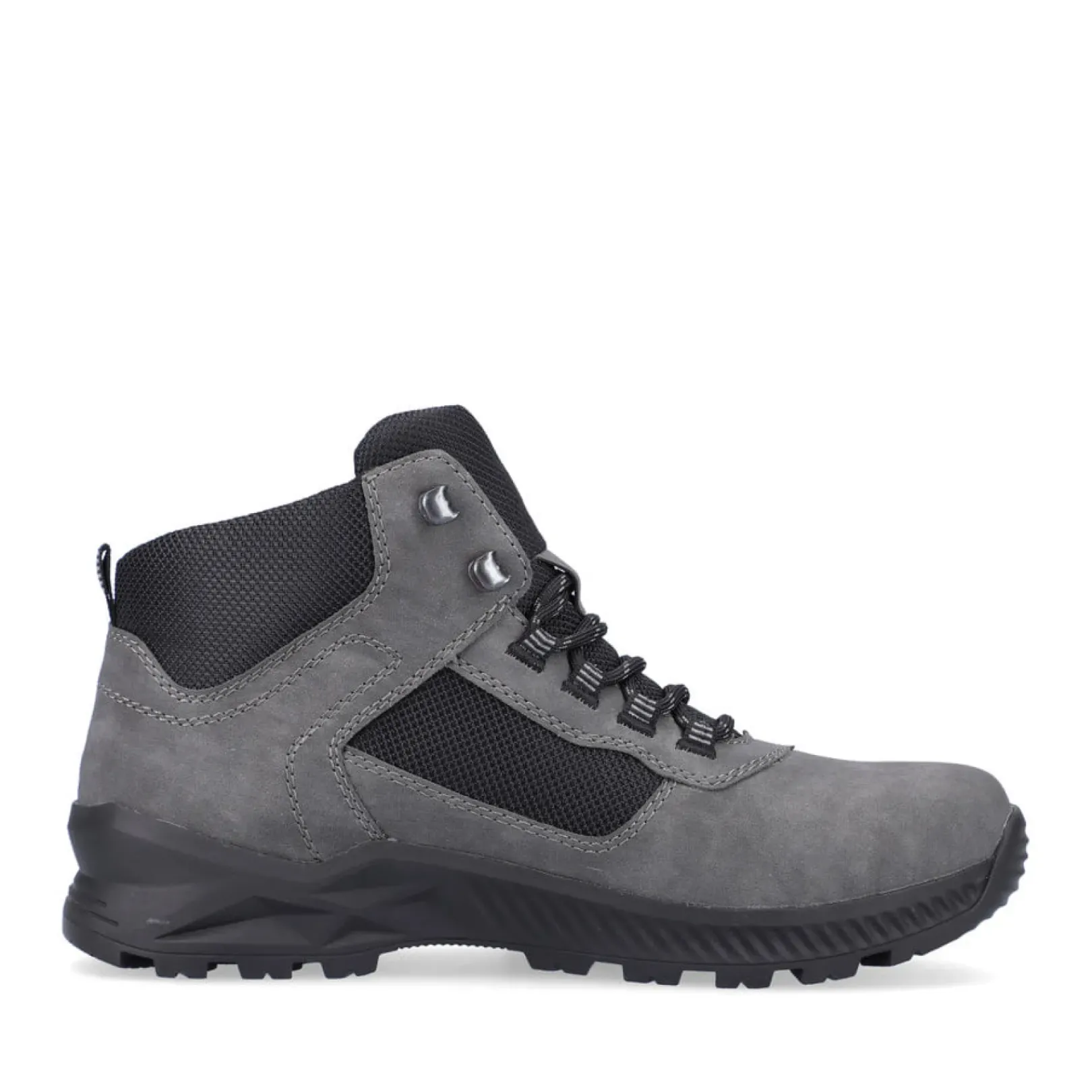 Fashion Rieker Sznurowane Buty Meskie W Kolorze Granitowo-Szarym