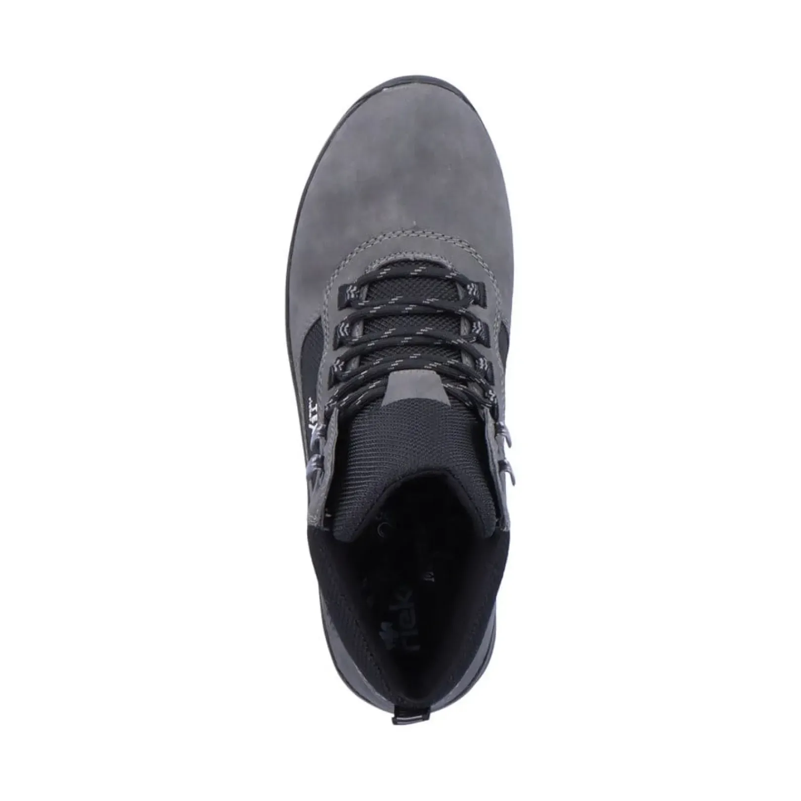 Fashion Rieker Sznurowane Buty Meskie W Kolorze Granitowo-Szarym