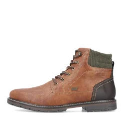 Clearance Rieker Sznurowane Buty Meskie W Kolorze Jasnobrazowym