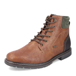 Clearance Rieker Sznurowane Buty Meskie W Kolorze Jasnobrazowym