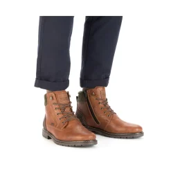 Clearance Rieker Sznurowane Buty Meskie W Kolorze Jasnobrazowym