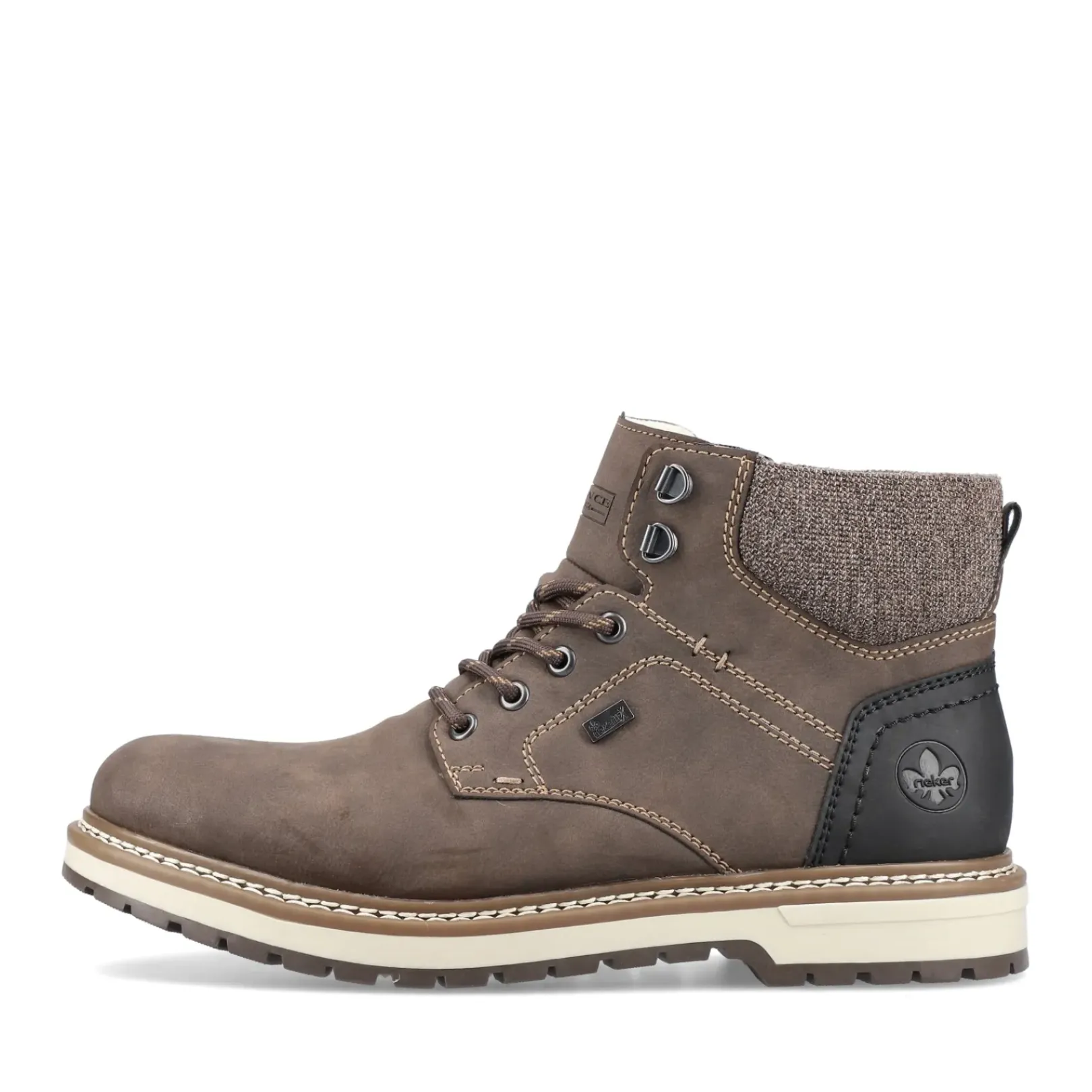 Clearance Rieker Sznurowane Buty Meskie W Kolorze Tabaczno-Brazowym