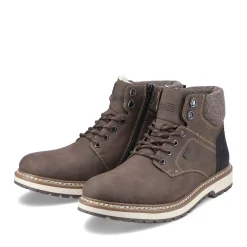 Clearance Rieker Sznurowane Buty Meskie W Kolorze Tabaczno-Brazowym
