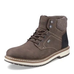 Clearance Rieker Sznurowane Buty Meskie W Kolorze Tabaczno-Brazowym