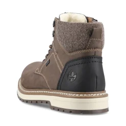 Clearance Rieker Sznurowane Buty Meskie W Kolorze Tabaczno-Brazowym