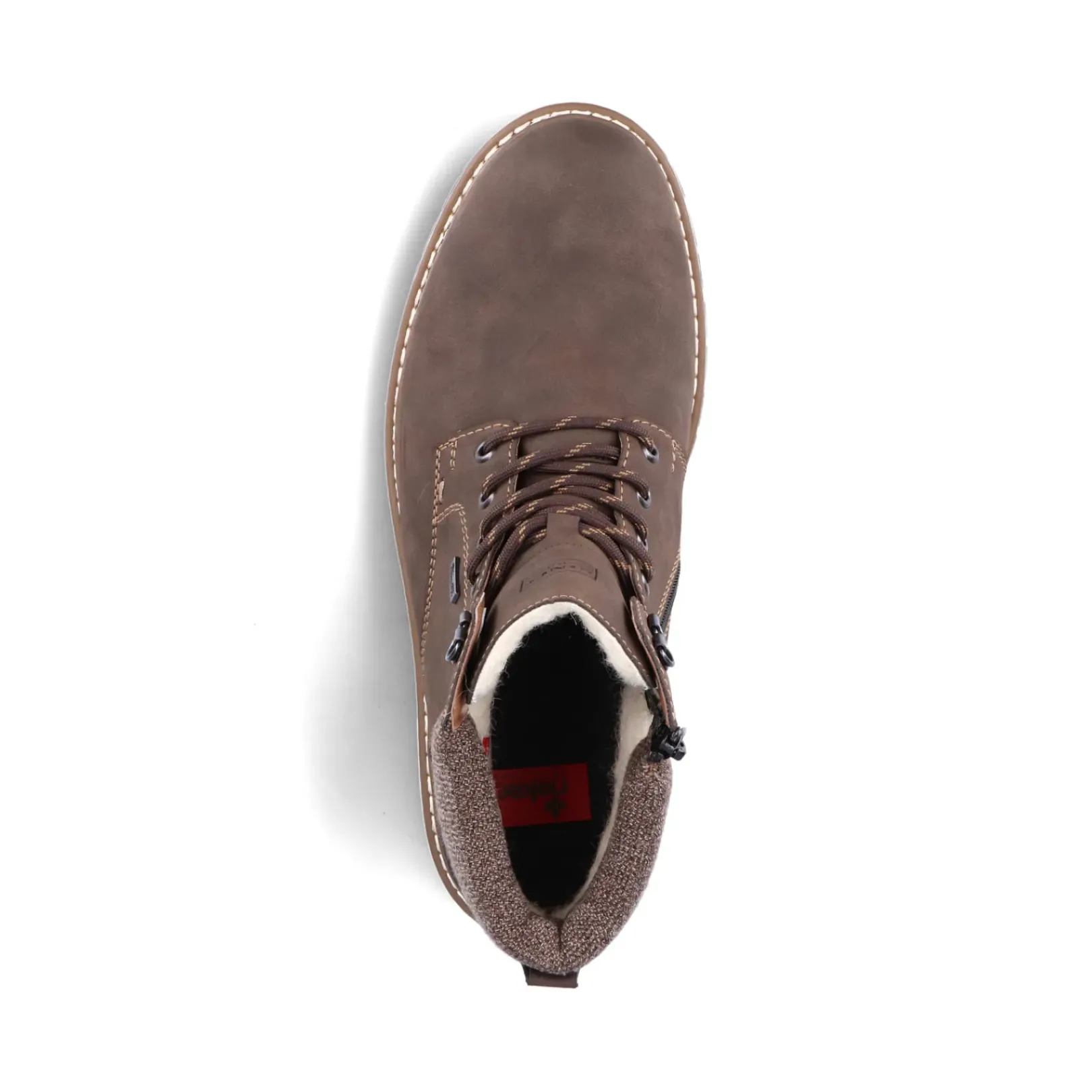 Clearance Rieker Sznurowane Buty Meskie W Kolorze Tabaczno-Brazowym