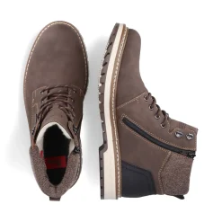 Clearance Rieker Sznurowane Buty Meskie W Kolorze Tabaczno-Brazowym