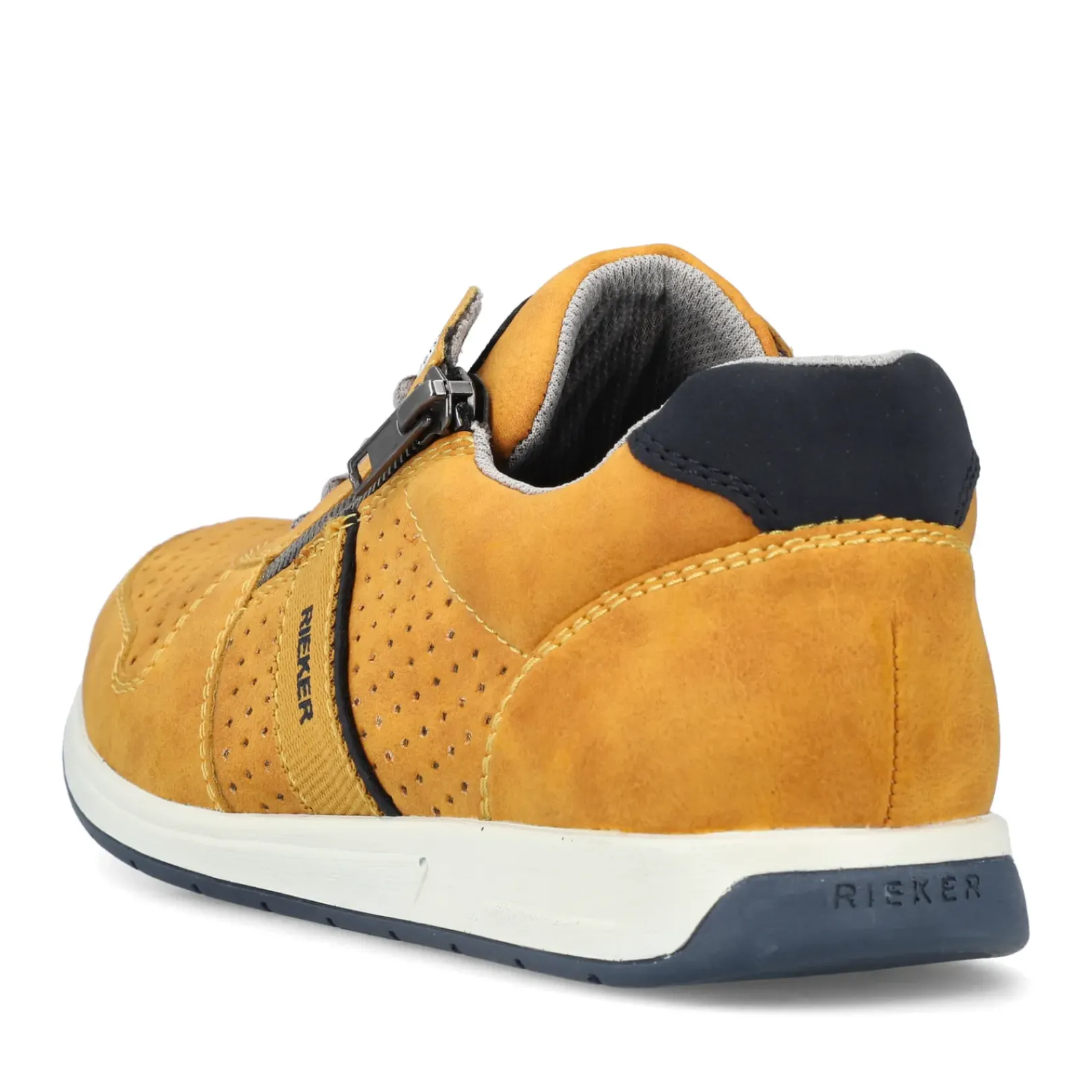 New Rieker Sznurowane Buty Meskie Slonecznikowo-Zolto-Granatowe