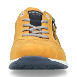New Rieker Sznurowane Buty Meskie Slonecznikowo-Zolto-Granatowe