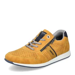 New Rieker Sznurowane Buty Meskie Slonecznikowo-Zolto-Granatowe