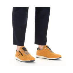 New Rieker Sznurowane Buty Meskie Slonecznikowo-Zolto-Granatowe