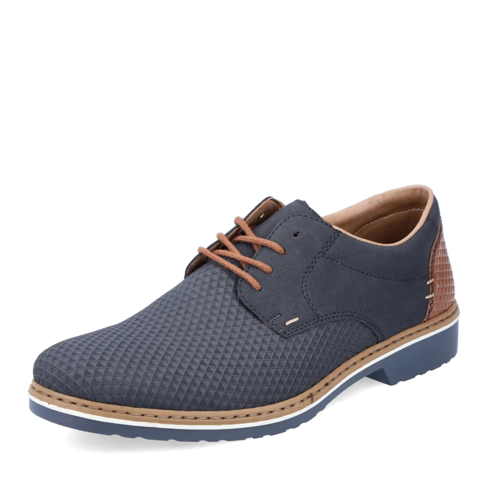 Discount Rieker Sznurowane Buty Meskie W Kolorze Granatowym