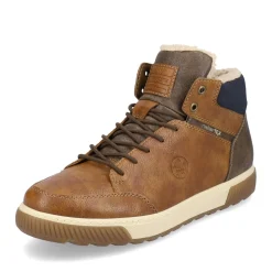 Clearance Rieker Sznurowane Buty Meskie W Kolorze Nugatowo-Brazowym