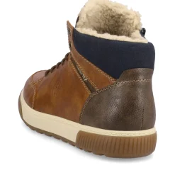Clearance Rieker Sznurowane Buty Meskie W Kolorze Nugatowo-Brazowym