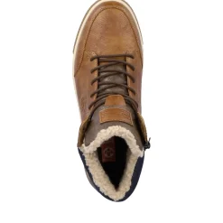 Clearance Rieker Sznurowane Buty Meskie W Kolorze Nugatowo-Brazowym